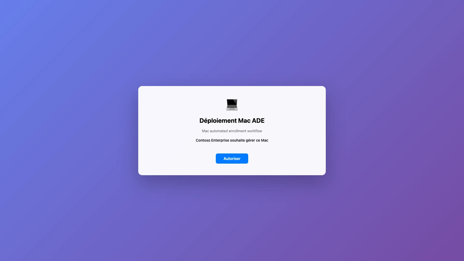 Déploiement Mac ADE