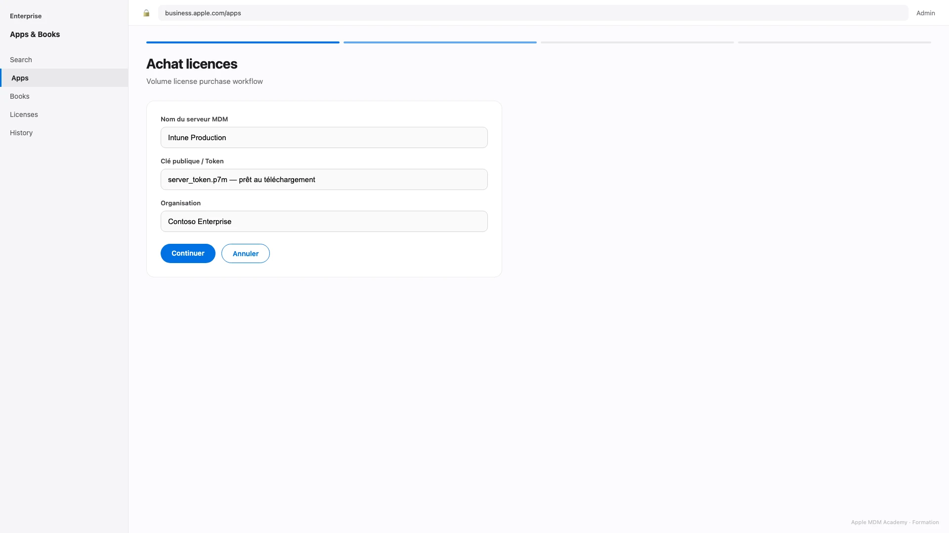 Achat licences