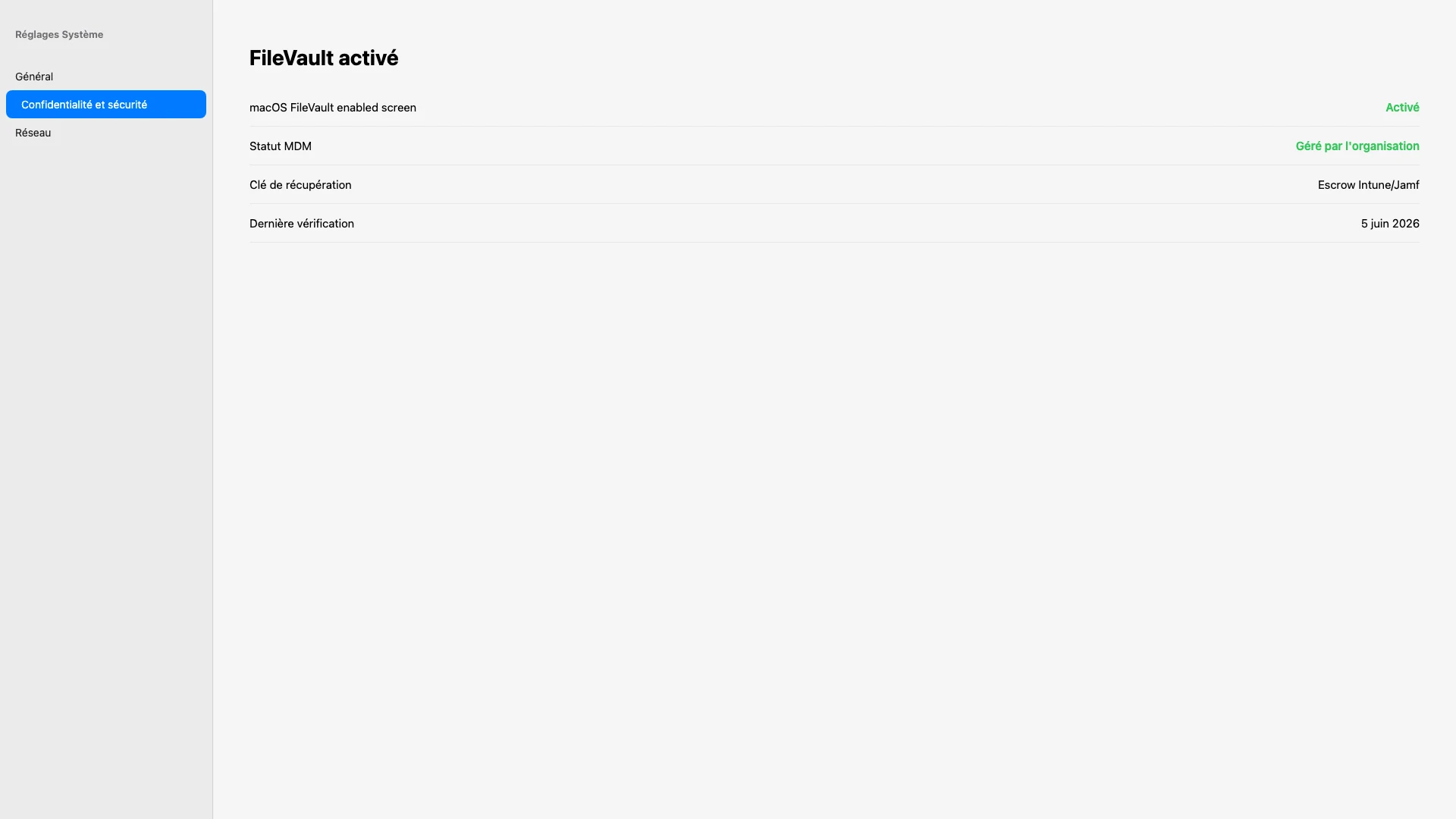 FileVault activé