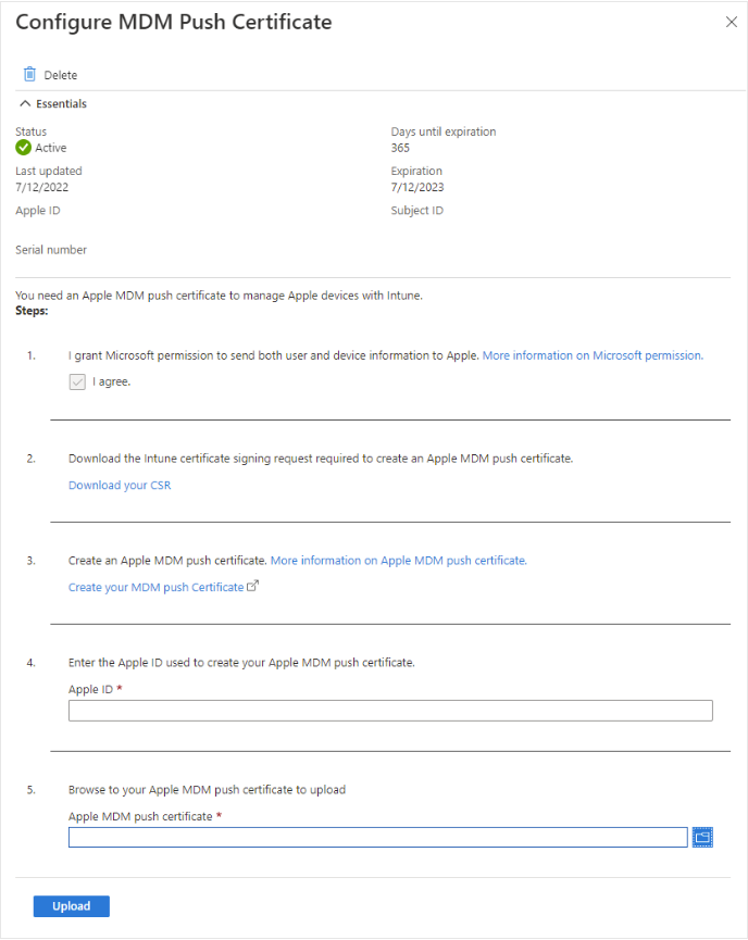 APNs Configuration