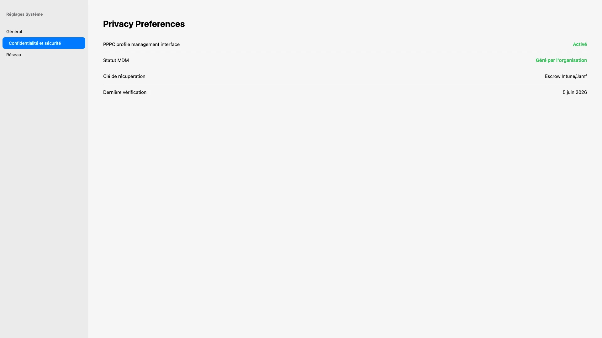 Privacy Preferences